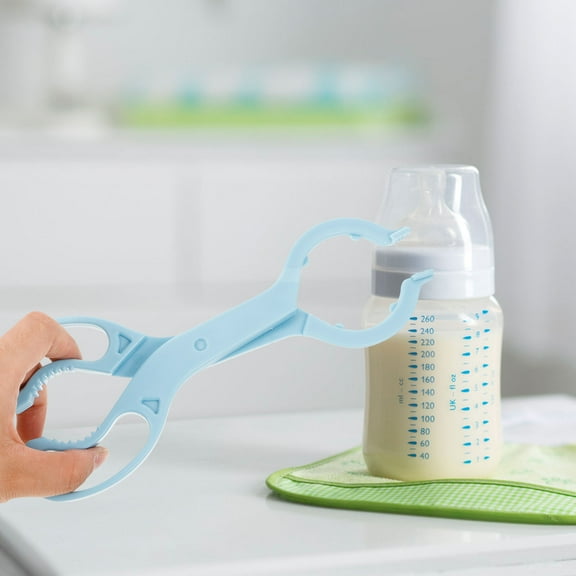 OFFIGAM 2-Pack Portable Feeding Bottle Clamp Tong with Anti- Grip for Safe Handling of Hot Bottles and Baby Feeding