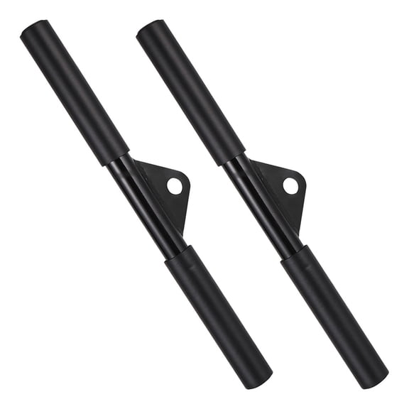 OFFIGAM 2Pcs Detachable Rotating Exercise Bar for Gym Cable Pulley System Black Steel