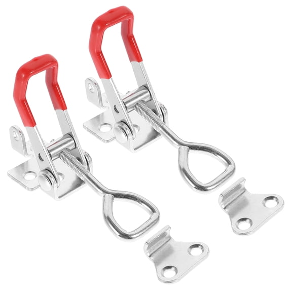 OFFIGAM 2Pcs Durable Metal Toggle Clamp Latch Heavy Duty Pull Latch Clamp for Door and Toolbox