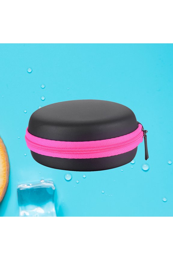 2Pcs Essential Oil Box Black Eva Liner PU Shockproof Storage Case for Travel