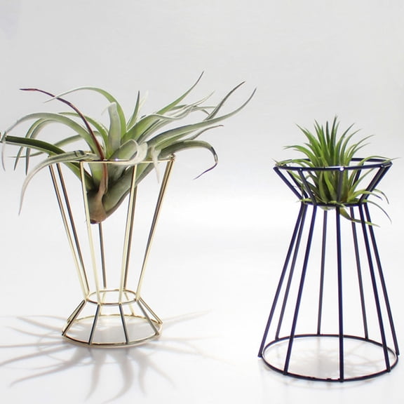 OFFIGAM 2-Pack Iron Plant Stands for Home and Garden, Modern Minimalist Indoor Outdoor Flower Pot Holders