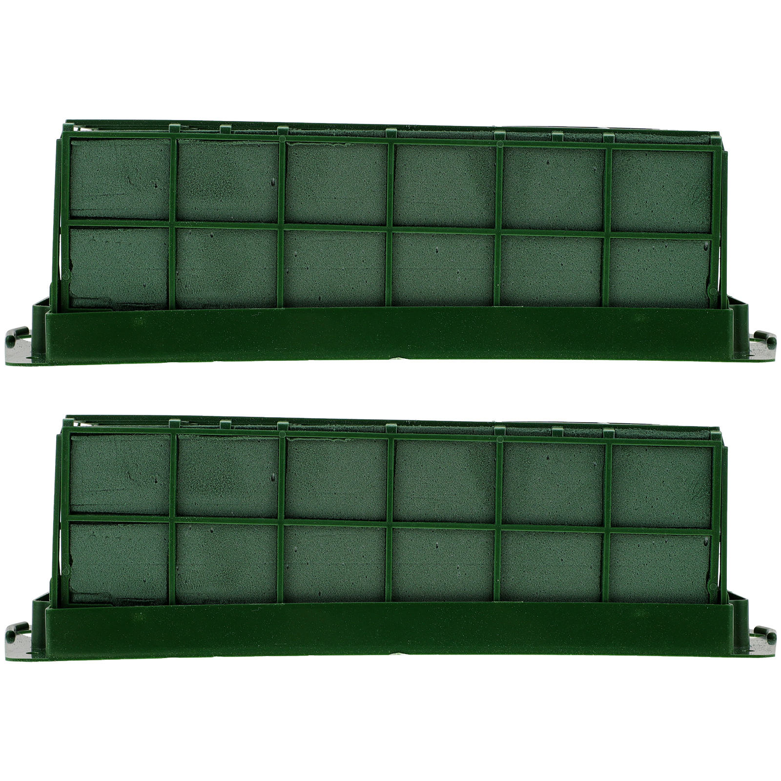 OFFIGAM 2Pcs Flower Foam Cage with Hanging Feature Green Foam for Prom Birthday and Wedding Decorations
