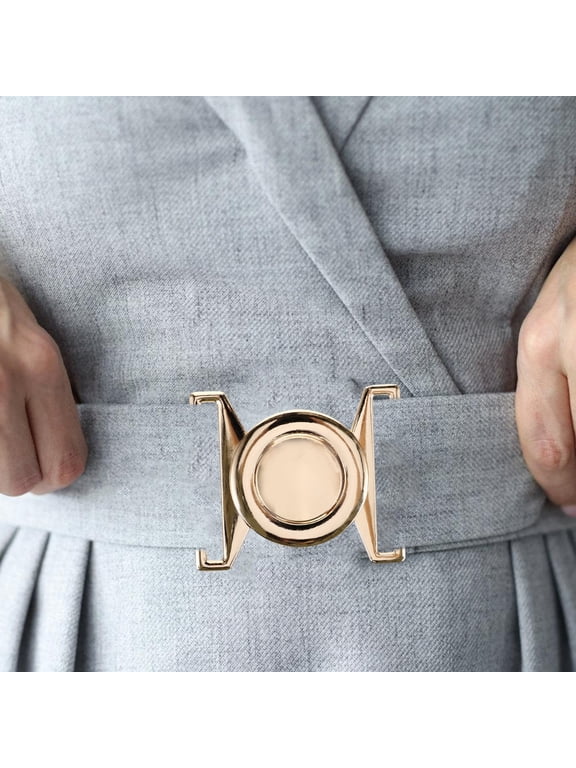 Golden Metal Toggle Buckle 50mm Inner Diameter Clothing Accessory 2 Pieces