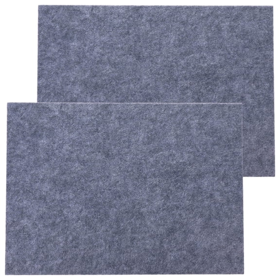 OFFIGAM 2-Pack Grey Felt Desk Pads Thickened Design Ideal for Homeschool, Quilting, Sewing & Crafting Workspaces