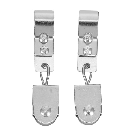 OFFIGAM Sturdy Iron-Nickel Pulley Block Smooth Cable Traction for Greenhouse 2Pcs