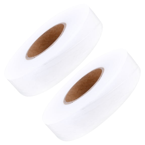 OFFIGAM 2 Pieces Hot Melt Omentum Adhesive Tape Interlining Cloth for Sewing White Sealing Fabric Crafts