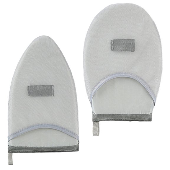 OFFIGAM 2-Pack Grey Steam Mitts for Clothes, Breathable and Ironing Gloves for Safe, Comfortable Use