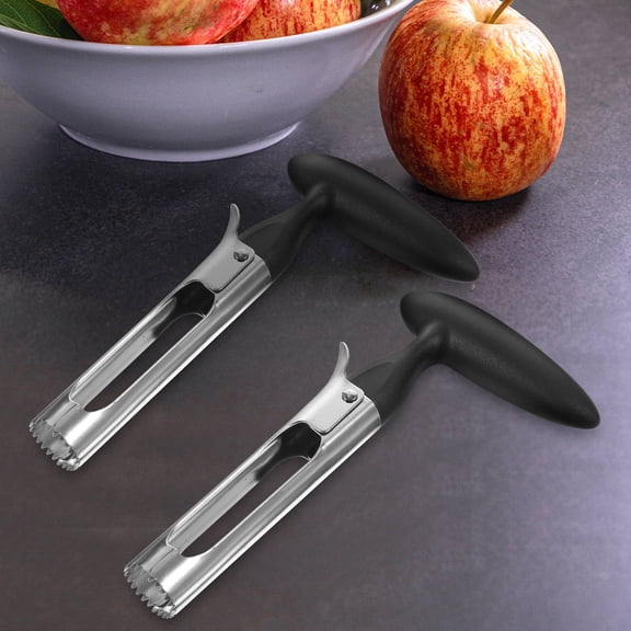 OFFIGAM 2-Pack Stainless Steel Fruit Core Remover with ABS Handle for Kitchen Use