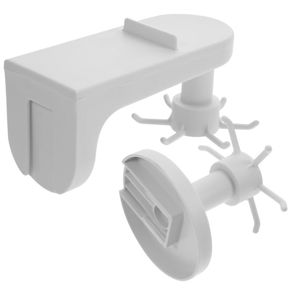 OFFIGAM Set of 2 White Multi-Purpose Kitchen Hooks for Hanging Utensils, Nail-Free Easy Installation, and Space-Saving