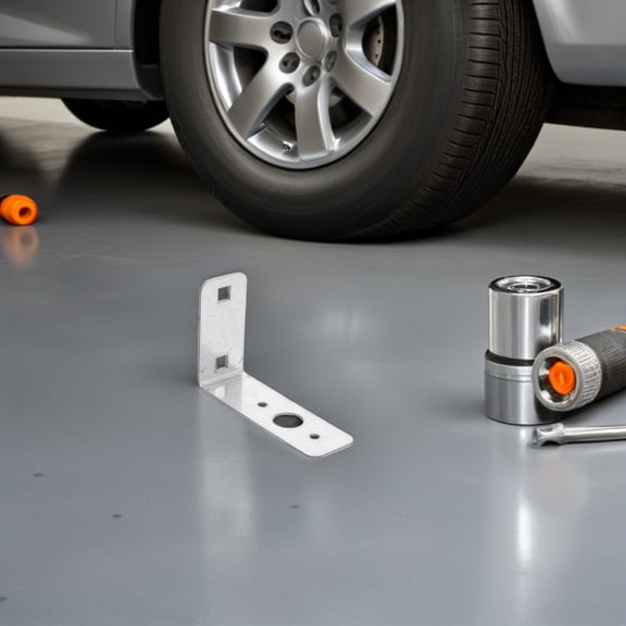 OFFIGAM 2Pcs L Shaped Trailer Tail Light Bracket Plated Silver Adjustable Multi Angle Mounting Holder