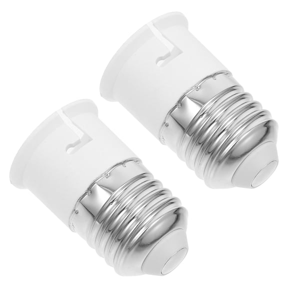 OFFIGAM 2-Pack White Light Socket Material Electrical Adapter for Home and General Use