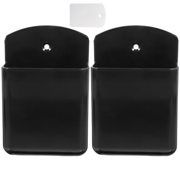 OFFIGAM 2Pcs Wall Mount Remote Control Holder with Smooth Surface for Small Item Storage