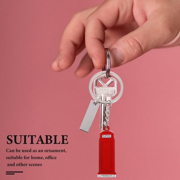 OFFIGAM 2-Pack London Souvenir Keychains Zinc Alloy Travel Keepsake Gift for Tourists