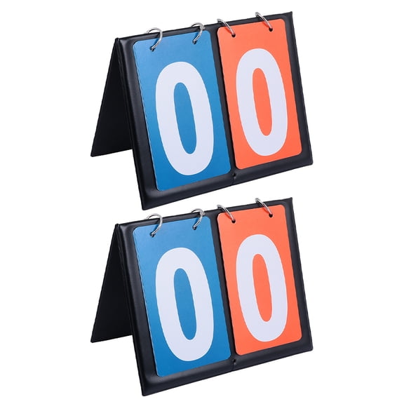 OFFIGAM 2-Pack Portable Basketball Scoreboard in Red PVC for Coaches, Athletes, and Event Organizers