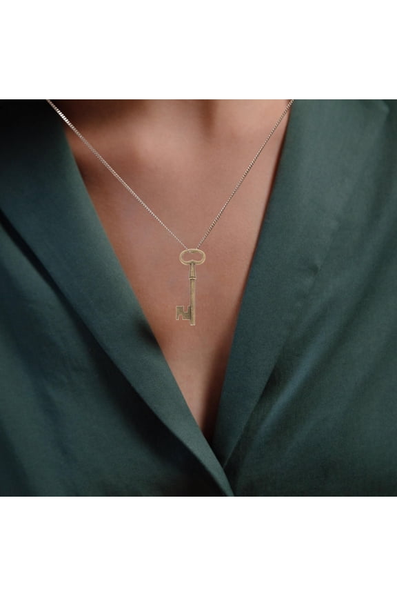 2Pcs Metal Key Pendant Charms Lead Free for DIY Bracelet and Keychain