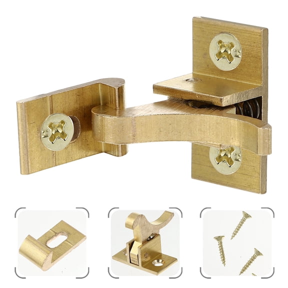 OFFIGAM 2Pcs Metal Latches Hardware Door Elbow Latch in Golden for Institutional Use