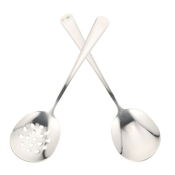 OFFIGAM 2Pcs Stainless Steel Serving Utensils for Kitchen with Ergonomic Handles