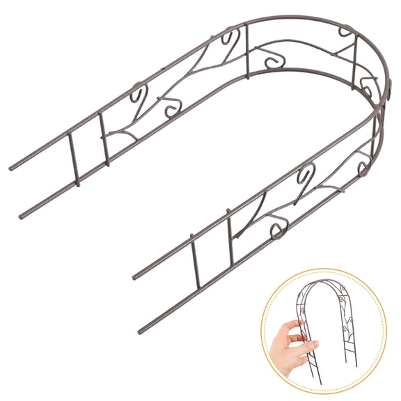 OFFIGAM 2-Pack Miniature Garden Archway Decorations Iron Elegant Design for Landscaping and Outdoor Projects
