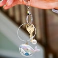 thumbnail image 1 of OFFIGAM Keychain Set 2Pcs Ocean Theme Multi PVC Zinc Alloy Acrylic Charms for Decoration and, 1 of 7