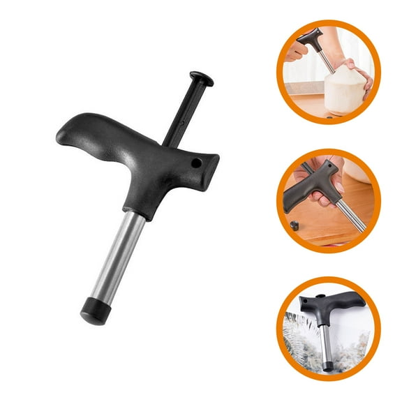 OFFIGAM Stainless Steel Coconuts Tool Set Non-Slip Handle 2Pcs