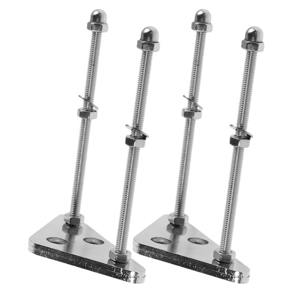 OFFIGAM Longboard Deck Display Rack Plated Silver Metal Wall Mount Easy Setup 2Pcs