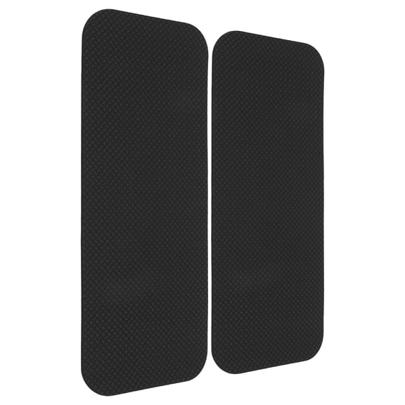 OFFIGAM 2Pcs Protective Floor Mat for Treadmill and Exercise Bike with Non Slip Grip Black