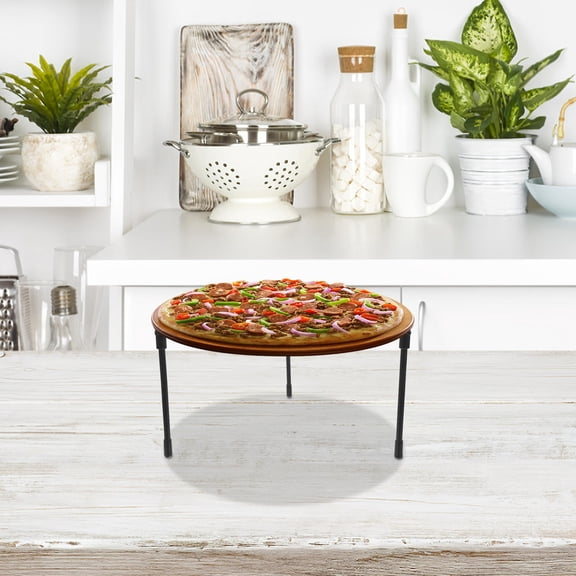 OFFIGAM 2Pcs Quick Assembly Metal Pizza Stand for Home Use with Enhanced Air Circulation and Stable Design