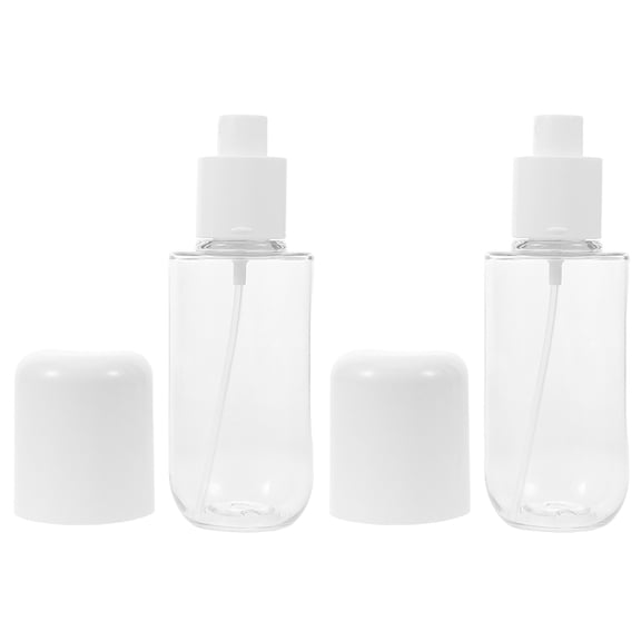 OFFIGAM 2-Pack Refillable Transparent Atomizer Bottles for Makeup and Travel, Portable Spray Bottle for Outdoor Use