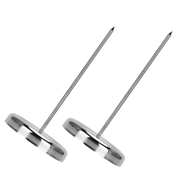 OFFIGAM 2Pcs Stainless Steel Restaurant Ticket Holder with Round Base for Tabletop Menu Clip and Receipt Organization