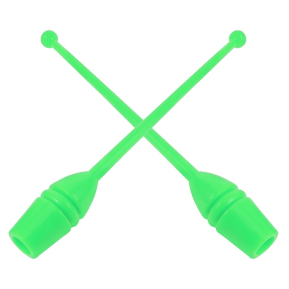 OFFIGAM 2Pcs Rhythmic Gymnastics Pole Green Professional Design for Home Training and Fitness