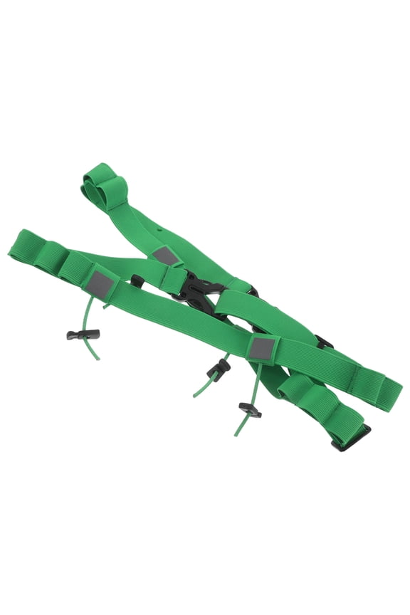 2Pcs Adjustable Running Waist Belt with Bib Holder and Safety High Visibility