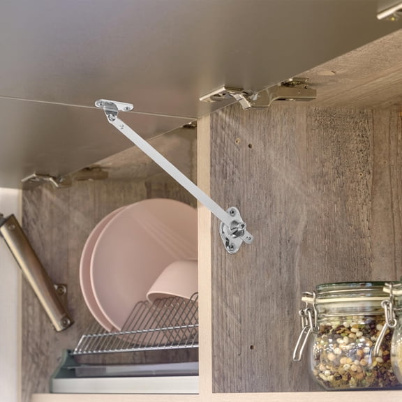 OFFIGAM 2Pcs Self Closing Hinges Support Zinc Alloy Silver Compact Design For Homeowners