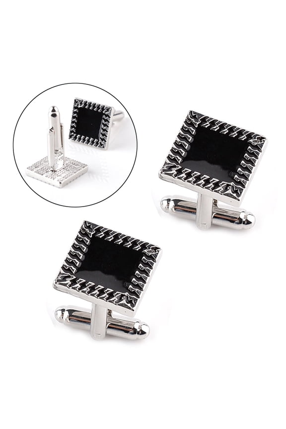 2Pcs Shirt Cufflinks for Men Formal Business Style Durable Anti Rust Accessories