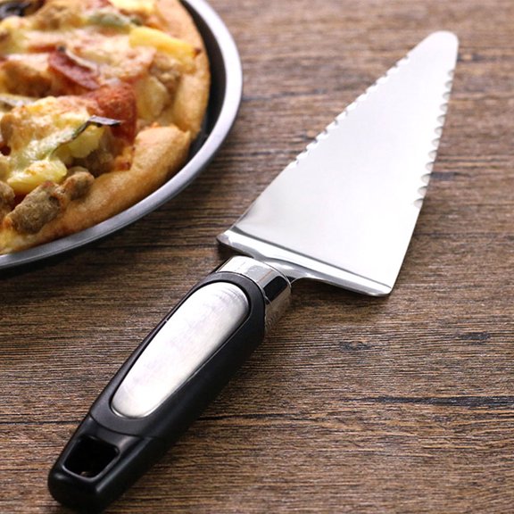 OFFIGAM 2Pcs Stainless Steel Cake and Pizza Spade with Comfortable Grip for Kitchen Use