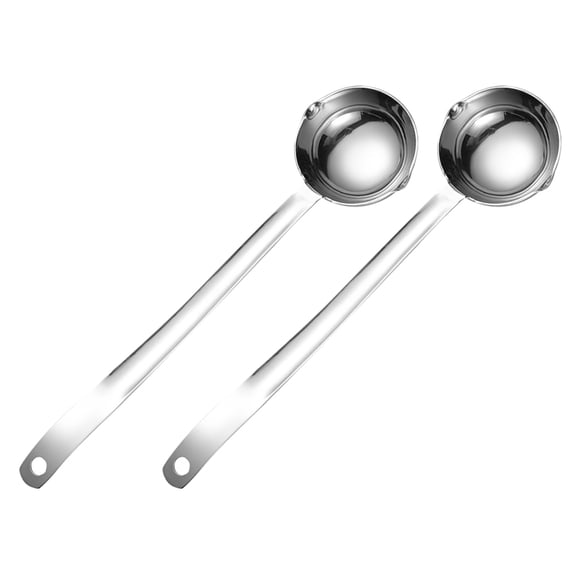 OFFIGAM Stainless Steel Gravy Ladle Set with Pour Spout for Precise Serving, Safe Cooking, Small Ladles 2pcs