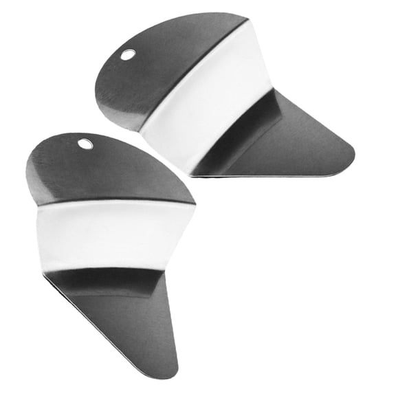 OFFIGAM Set of 2 Stainless Steel Pie and Cake Servers with Unique Fan Shaped Design for Home and Party Use