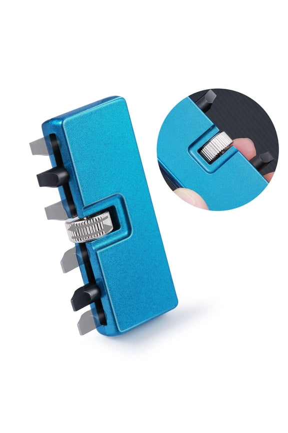 2-Piece Watch Case Back Opener Repair Tool Set with Adjustable Holder for Professional Watch Repair