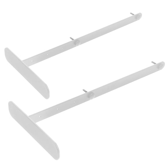 OFFIGAM 2Pcs White Pegboard Desk Mount Stand for Office with Sturdy and Sleek Design