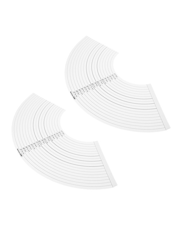 Compact Plastic Necklace Measurer, White, Accurate Sizing, Versatile, Jewelry Making
