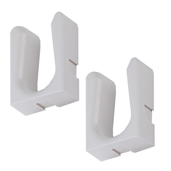 OFFIGAM 2Pcs Sturdy White Wall Mounted Boot Organizer Rack for Home Entryway