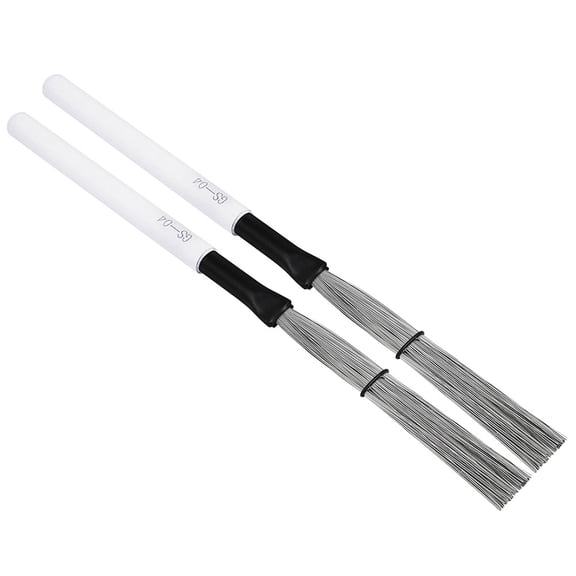 OFFIGAM Jazz Brushes Drum Brush Wire Cylindrical Handle 2Pcs