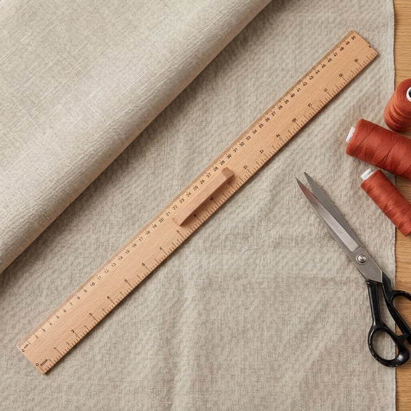 OFFIGAM 2 Pack Wooden Rulers, Dual Scale L Shape Angle Ruler and Measuring Tool for , Craft, Home Use