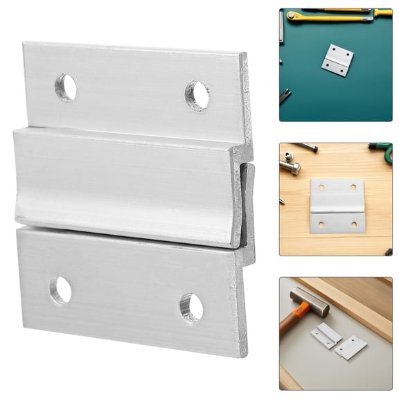 OFFIGAM 2Set French Cleat Aluminum Bracket Kit for Mirror Shelf and Whiteboard Hanging