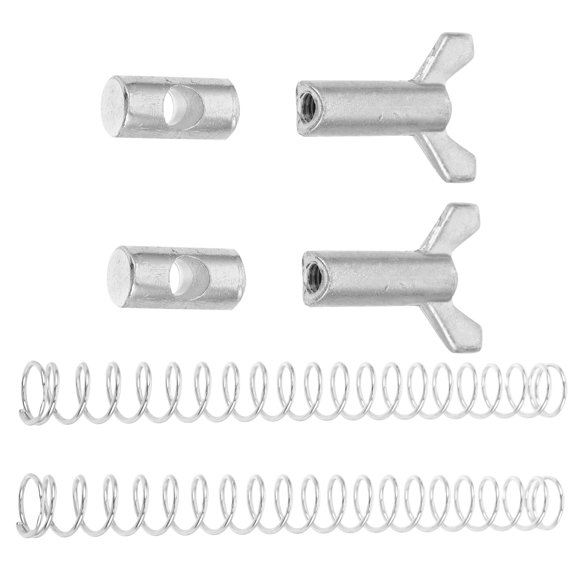 OFFIGAM 2Set Plated Silver Brake Line Adjuster Spring for Car Precision Fit Enhances Brake Control Stability