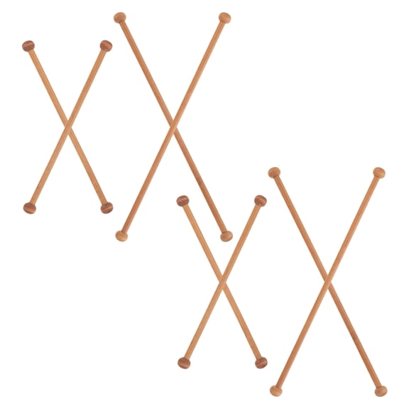 OFFIGAM 2Sets Coffee Wood Tapestry Rod for Wall Hangings, Posters, and Macrame Decor