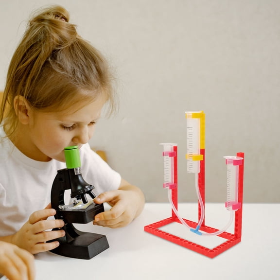 OFFIGAM 2Sets Plastic Physics Lab Equipment for Fluid Mechanics and Pascal's Law Demonstration
