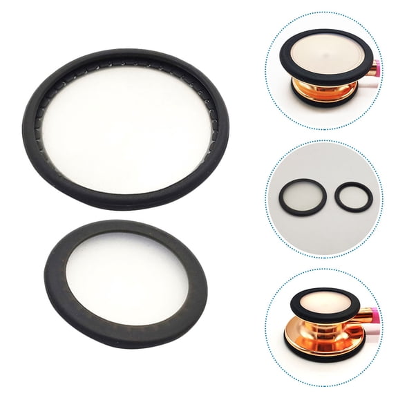 OFFIGAM 2Sets Stethoscope Replacement Diaphragm Covers Compatible with Wide Range of Stethoscope Brands
