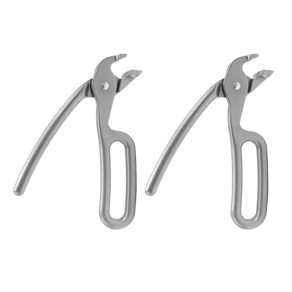 OFFIGAM 2pcs Aluminum Pizza Pan Gripper For Lifting Hot Plate Anti-Scald Compact Clip Design For Air Fryer Use