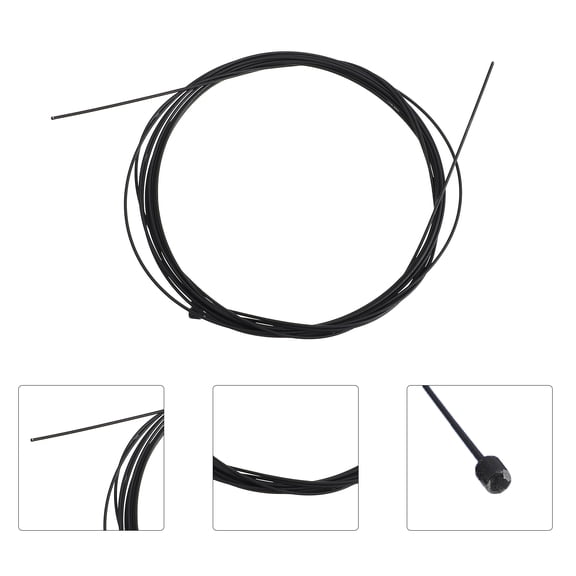 OFFIGAM 2Pcs Road Bike Brake Cable with Durable Black Coating and Easy Threading Design