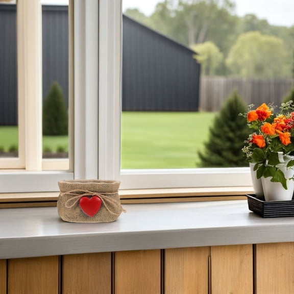 OFFIGAM 2pcs Faux Succulents Desk Planter Decoration Cement Cute Decor for Living Room